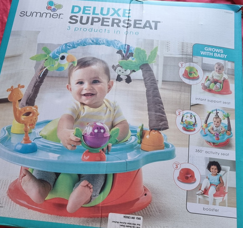 Gimnasio De Bebé Summer Booster Super Seat Wild Safari