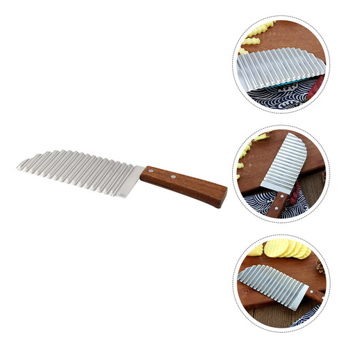 Cuchillo Para Patatas De Acero Inoxidable Ondulado