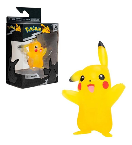 Pokemon Select Pikachu Traslucido 7cmt