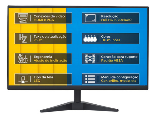 Pc Completo 2eletro Speed Intel I5 3ª 16gb 480gb Monitor 21