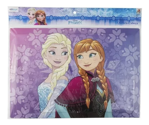 Jogo de Quebra Cabeça infantil jogos online Frozen Ana e Elsa portugues  colors for kids friendly 