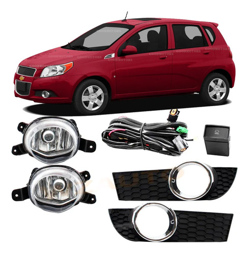 Kit Neblineros Chevrolet Aveo Hb 2009 2010 2011 2013 2014