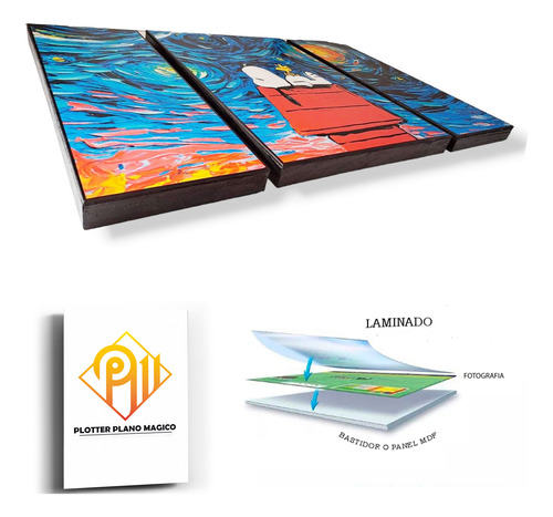 Cuadro Decorativo It (eso) Payaso Asesino Terror En 3 Piezas