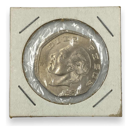 Moneda De 10 Pesos De Mexico Año 1980 Con Error (Usado)