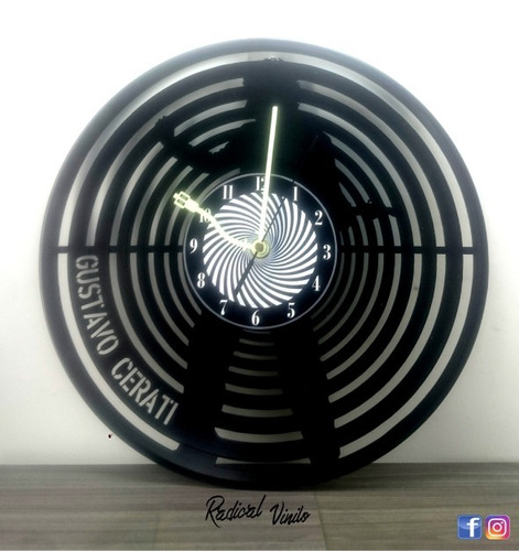 Reloj De Vinilo Cerati Soda Stereo  Regalos Y Decoracion 