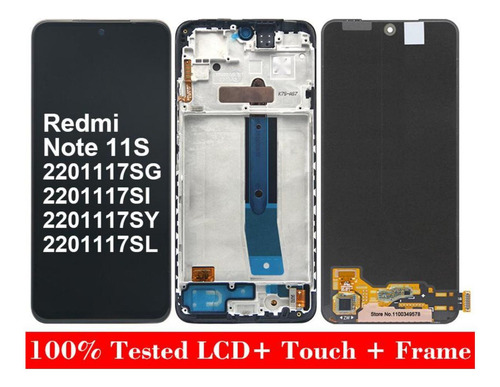 Pantalla Amoled Con Marco Para Redmi Note 11s 2201117sg