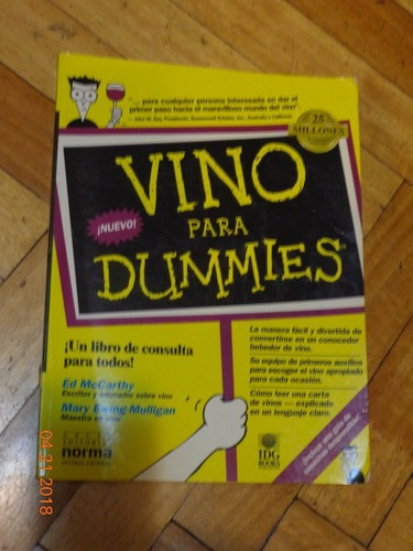 Lote 3 Libros De Vino Vino Para Dummies-conocer El Vino&-.