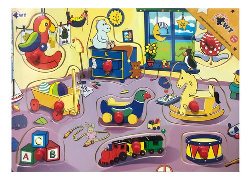 Wuundentoy Rompecabezas Preescolar Cuarto De Juegos Madera