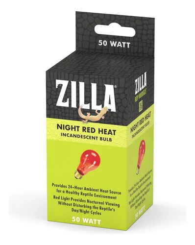 Zilla Reptile Terrarium Bombilla De Calor Incandescente, Roj
