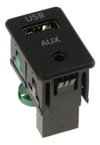 2 Botón De Interruptor De Auxiliar Aux Usb De Automóvil