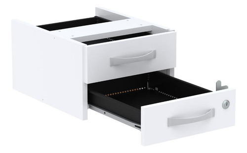 2 Gavetas Para Mesa Maxxi 20x29x37 Branco Pandin