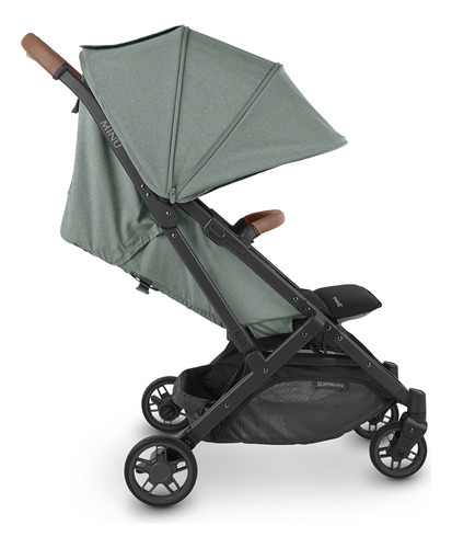 Coche Liviano Compacto Uppababy Minu V2 Color Verde Chasis Negro
