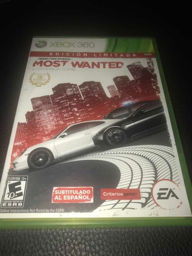 Videojuego Need For Speed Most Wanted Para Xbox 360
