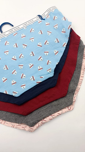 Paquete 5 Calzon Hipster Tommy Hilfiger Mujer Algodon