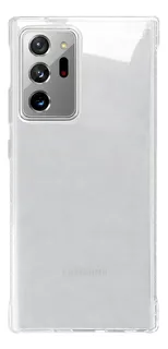 Capa Capinha Gocase P/ Galaxy Note 20 Ultra Clear Logo White