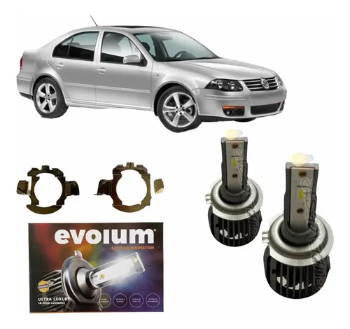 Kit Focos Led H7 Jetta Clásico Con Bases 14000 Lúmenes Csp | Meses sin ...