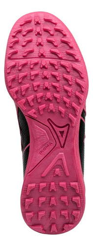 Tenis Fútbol Rápido Turf Caballero Pirma 3051 Negro Rosa