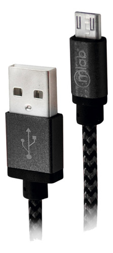 Cable Usb A Micro Usb Para Teléfono Negro Mlab