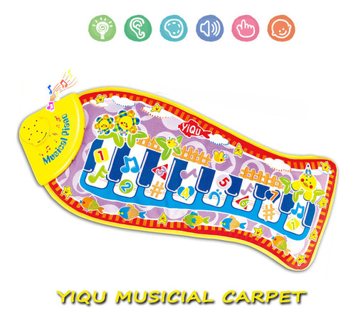 Manta Musical Multifunción Para Niños, Alfombra De Juegos Mu