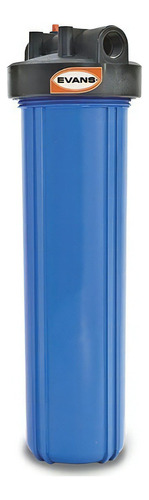 Porta Filtro Big Blue Evans Para Cartuchos 4.5x20 Color Azul