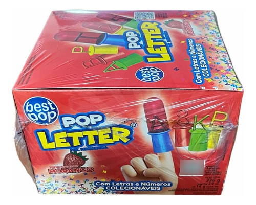 Pirulito Pop Letter E Números Colecionáveis Com 24 - Best Pop