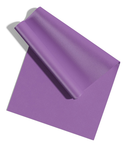 Tapete De Yoga Muuk Fitness 3 Mm Ejercicio Y Relajación Color Lila
