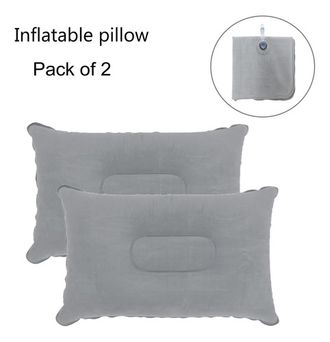 Lixiongbao 2 Paquete Almohada Inflable Inflable Pequeña Almo