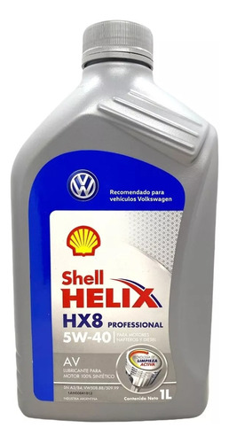 Aceite Helix Hx8 5w 40 Sintetico Recomendado Por Vw Litro