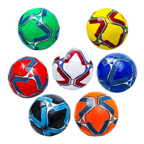 Imagem 3 de 5 de Bola De Futebol Social 5' Couro Sintético - Variadas