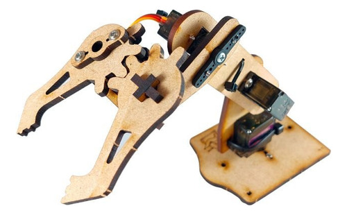 Geek Factory - Kit Mini Brazo Robótico Para Arduino Mdf