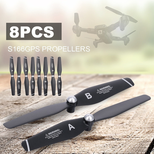 8 Hélices Para S166gps S167 Quacopter 4 Cw E 4 Ccw Rc