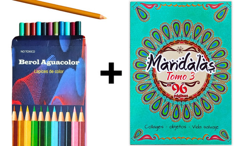 Mandalas De Collages Objetos Y Vida Salvaje + 12 Colores