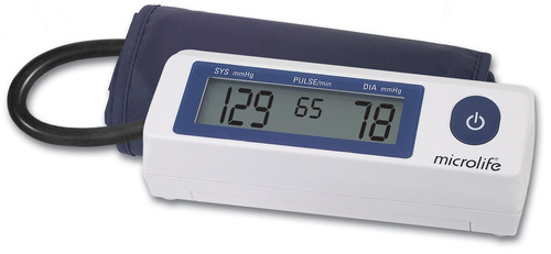 Monitor de presión arterial digital de brazo automático Microlife BP A90 blanco/azul