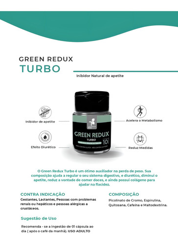 Combo: té con sabor sin sabor Green Redux Turbo y Redux Original