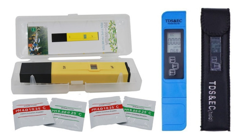 Medidor De Ph + Medidor De  Ec + 4 Buffer (envíos Gratis).