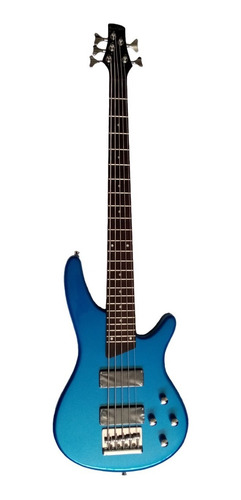 Bajo Eléctrico Deviser L-b3-5 Azul C/funda Top Quality