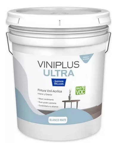 Pintura Blanca, Viniplus Ultra, Sherwin Williams 19 L