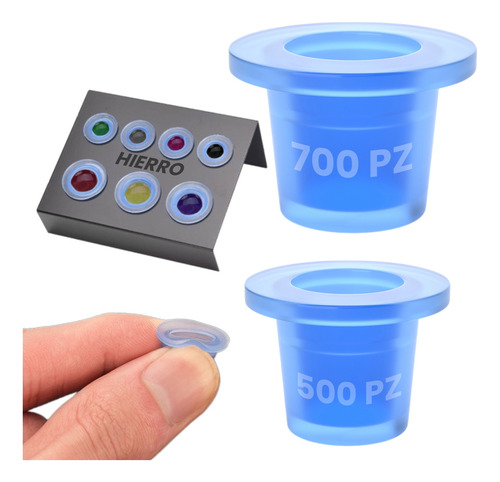 Caps Retapas Para Tinta De Ato Tatuar Silicona Cups 1200pz