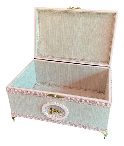Caixa Em Mdf Personalizada/maleta/maes/lacos/bebe