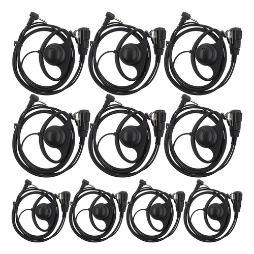 Aoer D Shape Auricular Ptt Para Motorola Talkabout Cobra Rad