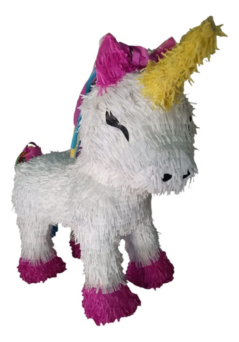 Piñata Unicornio Blanco Y Rosa Blanco Unicornio Unicornio Grande