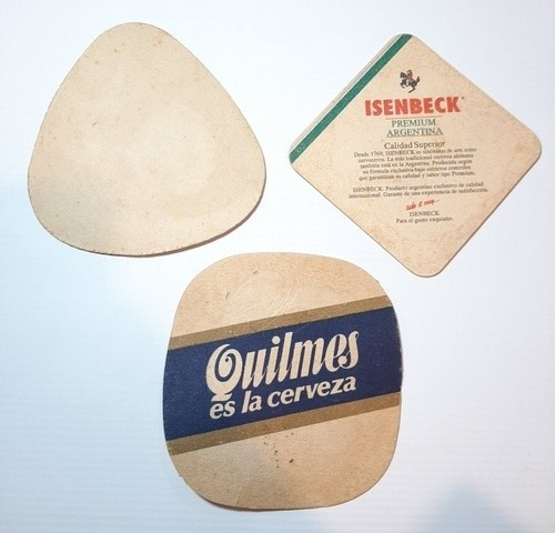 Imagen 8 de 8 de Cerveza Quilmes Posavasos Antiguo Andes Isenbeck Ro 1301