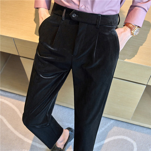 Pantalones Cómodos De Cintura Elástica Para Hombre, Terciope