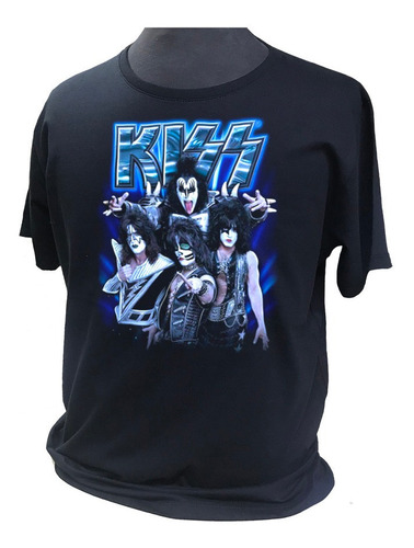 Remera Rock Kiss Poster