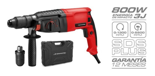 Imagen 2 de 3 de Rotomartillo 800w 3j Daihatsu Rml26a-plus + Maletin + Acc