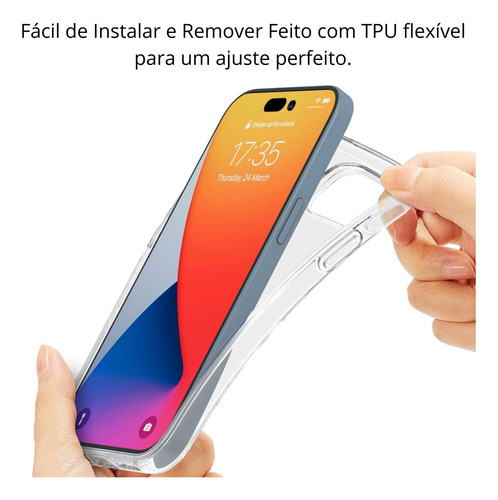 Capa Capinha Transparente Case Ultra Fina Para iPhone 16 Pro Max - Clear