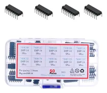 Comprar Tecneu Kit de 50 Compuertas Lógicas 10 Tipos 74hc00 A 74hc132 Con Caja