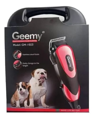 Maquina Peluquera Para Perros Y Gatos Geemy Accesorios 1023