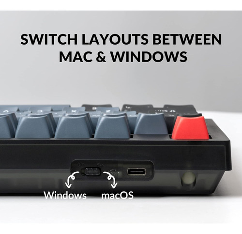Keychron V6 Wired Custom Mechanical Keyboard, Full-size Q...