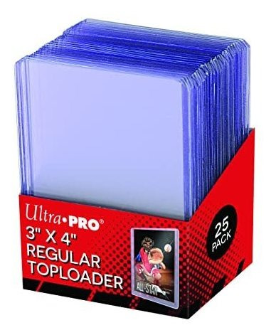 Ultra Pro 3  X 4  Clear Regular Toploader 25ct Top Zmm02